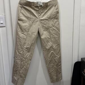 Bottega Veneta Women's Cream and Tan Trousers